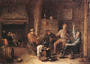 Hendrick Martensz Sorgh A tavern interior with peasants drinking and making music Germany oil painting reproduction